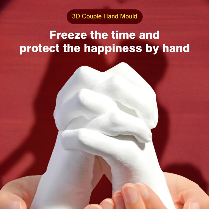 Couples 3D Hand Casting Kit (2-Set DIY Keepsake Molding Kit)
