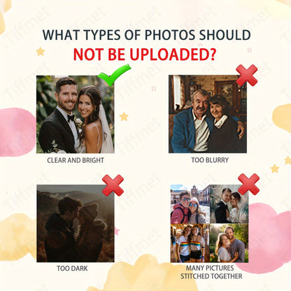 Custom Photo Projection Copper Bead Bracelet