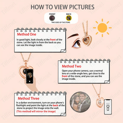 Custom Photo Projection Copper Bead Bracelet