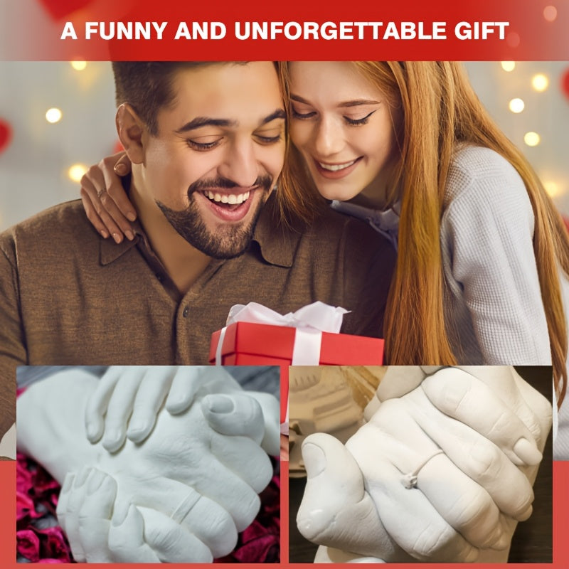 Couples 3D Hand Casting Kit (2-Set DIY Keepsake Molding Kit)