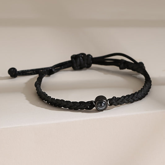 Gewebtes Armband mit Fotoprojektion