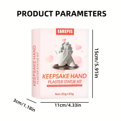 Couples 3D Hand Casting Kit (2-Set DIY Keepsake Molding Kit)