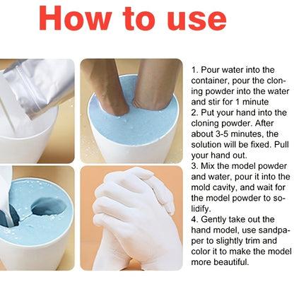 Couples 3D Hand Casting Kit (2-Set DIY Keepsake Molding Kit)