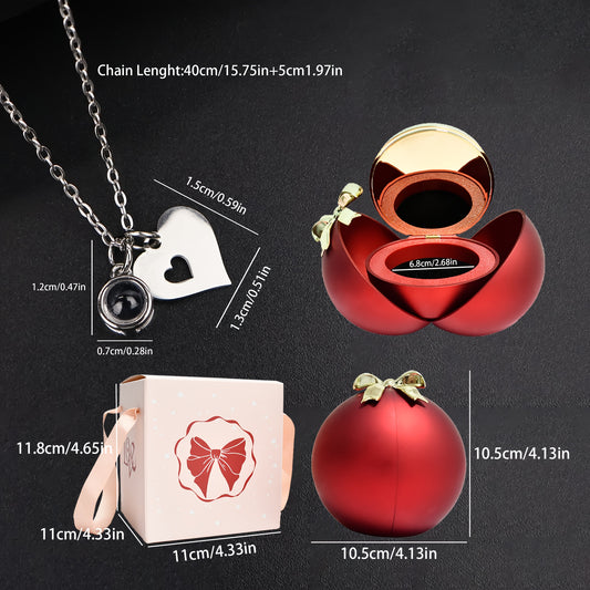 Herzanhänger mit Fotoprojektion